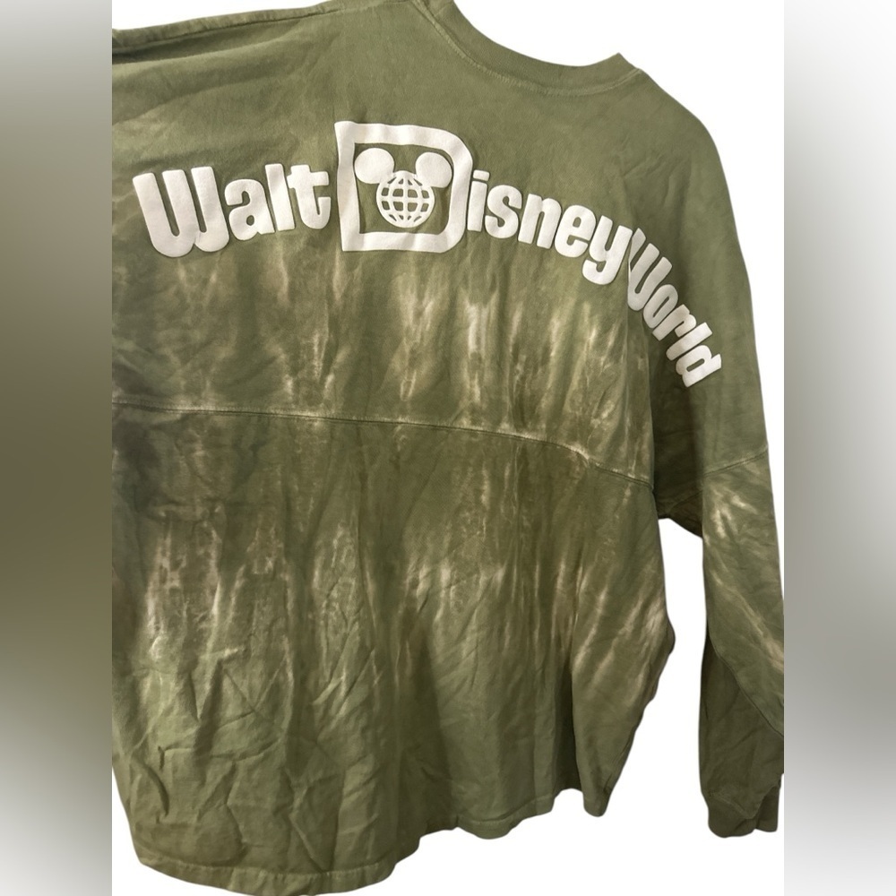 Walt Disney World Parks Spirit Jersey, Long Sleeve Green Tie Dye Size XLarge